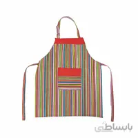 پيشبند کتان رزين تاژ طرح راه راه الوان
