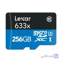 کارت حافظه میکرو اس دی UHS-1 لکسار 256 گیگ A1 مدل Lexar 633X