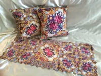 ست كوسن ٤٠ در ٤٠ و رانر ٤٠ در ٧٠ سنتی ا Set كوسن ٤٠ in ٤٠ and runner ٤٠ in ٧٠ traditional