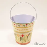 سطل فلزی دسته دار طرح 4