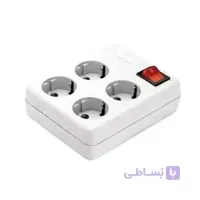 چند راهی برق 4 خروجی سرامیک ارتدار بدون کابل پارت الکتریک