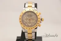 ساعت مچی عقربه ای مردانه رولکس مدل Daytona/3 بند دو رنگ