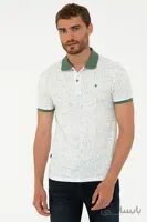 Pierre Cardin تی شرت گردن پولو خاکی اسلیم فیت
