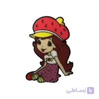 اتیکت کارتونی دخترانه کد 10927