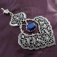 گردنبند نقره طرح قلب