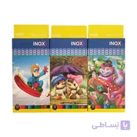 مداد رنگی 12 تایی مقوایی اینوکس