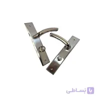 دستگیره در چوبی سرویس خالدار کروم