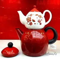 کتری قوری لعابی طرح تایلندی