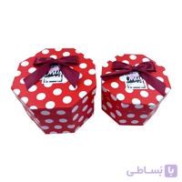 جعبه هدیه و کادو طرح هشت ضلعی(۲عددی)