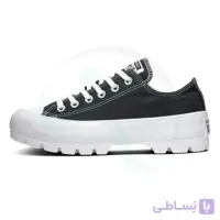 کتانی رانینگ زنانه کانورس طرح اصلی Converse Black Lugged Chuck Taylor All Star Low