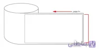 لیبل (برچسب) کاغذی تک ردیفه Paper Label 100×200