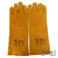 دستکش ایمنی جوشکاری هوبارت پاکستانی رنگ زرد