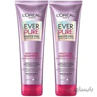 شامپو لورال اور پیور آبرسان موهای رنگ شده LOreal Ever Pure Sulfate Free Color Care System Rosemary Moisture Shampoo
