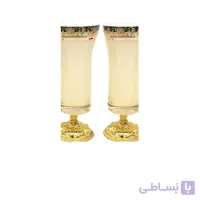 گلدان مدل مینا شیری کد G998 کریستال سازان