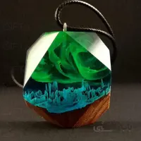 گردن آویز طرح شفق (مدل چند وجهی)