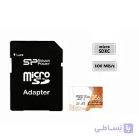 کارت حافظه microSDXC U3 ظرفیت 256 گیگابایت سیلیکون پاور Superior Pro سرعت 100MB/s ا Silicon Power microSDXC 256GB 100MB/s class10 uhs-i u3 V30