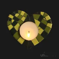 جاشمعی کاشی شکسته طرح قلب