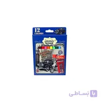 ماژيك 12 رنگ مقوايى بلند نوك طراحى پهن ایمر مدل JM645