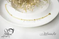 دستبند استیل زنانه آویز نگینی