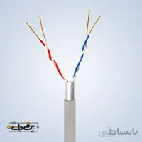 کابل 2 زوج هوایی 0.6 روکش مس برند وحدت الکتریک