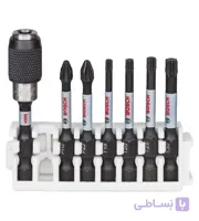 ست سرپیچ گوشتی ۷ پارچه Impact Control با رابط مگنتی قفل دار حرفه ای بوش