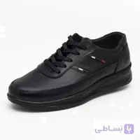 کفش چرم مردانه طبی مدل زاکاس بندی-1