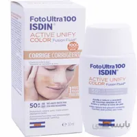 کرم ضد افتاب و ضد لک ایزدین فوتوال ISDIN FotoUltra 100 Active Unify Color Fusion Fluid SPF50