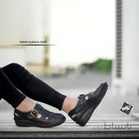 صندل چرم مردانه تبریز مدل پازین کد ۸۰