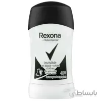 استیک ضد تعریق رکسونا زنانه مدل Invisible Black And White ا Rexona Invisible Black And White Stick 48H For Women 40gr