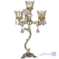 آباژور رومیزی برنزی چشمه نور مدل C2985/3+1-T-B برنز