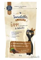 تشویقی اسنک گربه سانابل(Snack Lamm) مدل(Tasty Treats Lamb & Elderberry Cat Sticks) طعم بره و شاه توت با وزن 55 گرم