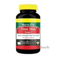 كپسول نرم امگا 3 1000 میلی گرم وانامكس 60 عددی نرم لایف ا Norm life Omega 3 Vana Max Softgels