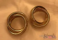 گوشواره طلایی حلقه پیچ