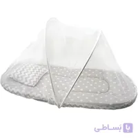 پشه بند نوزادی طرح ستاره و زیگزاگ طوسی بی بی لایک baby like