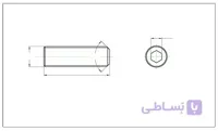 پیچ مغزی M4 x 4