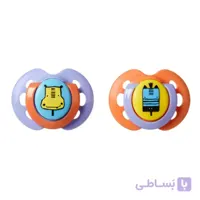 پستانك دو عددی سر بادامی (0m-6m) تامی تیپی