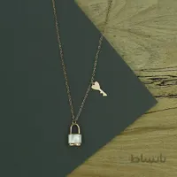 گردنبند استیل طرح قفل