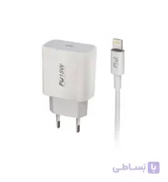 شارژر تایپ سی ترانیو مدل Tranyoo P12-I به همراه کابل لایتنینگ