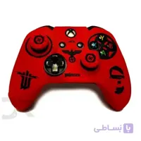روکش دسته ایکس باکس وان به همراه 2عدد محافظ آنالوگ - Silicon Cover wireless Controller Xboxone Wolfenstein