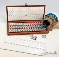 آبرنگ افرا48 رنگ جعبه چوبی