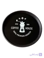 سینی گرد کف شیشه ای رایکا طرح PREMIUM