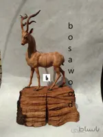 مجسمه چوبی یکپارچه گوزن