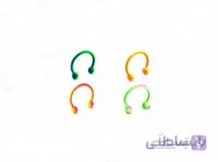 پیرسینگ بینی و گوش رنگی ساده zarrin-p-40
