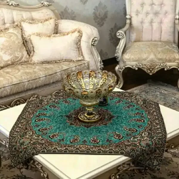 رومیزی ۱×۱ ترمه سنتی یزد