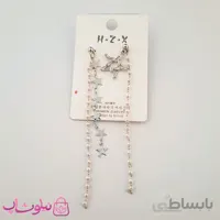 گوشواره زنانه فانتزی h.z.x طرح ستاره کد 775