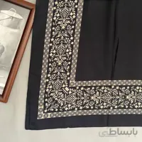 روسری نخی سورمه ای قواره 100 ا 14000106