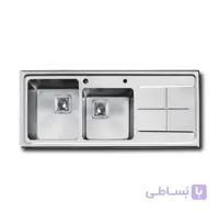 سینک ظرفشویی توکار اخوان ا Akhavan Double Bowl Sink 300