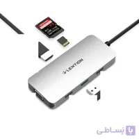 هاب 8 پورت LENTION USB-C سری CLOUD مدل CE55