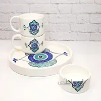 سِت چای خوری دو نفره طرح چشم نظر