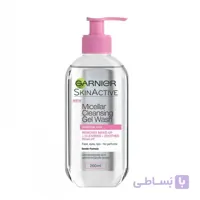 ژل پاک کننده صورت میسلار واتر Garnier با حجم 200 میل ا Micellar Water Garnier facial cleansing gel 200ml کد 330421
